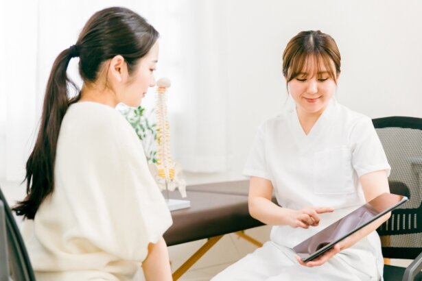 カウンセリングしている様子